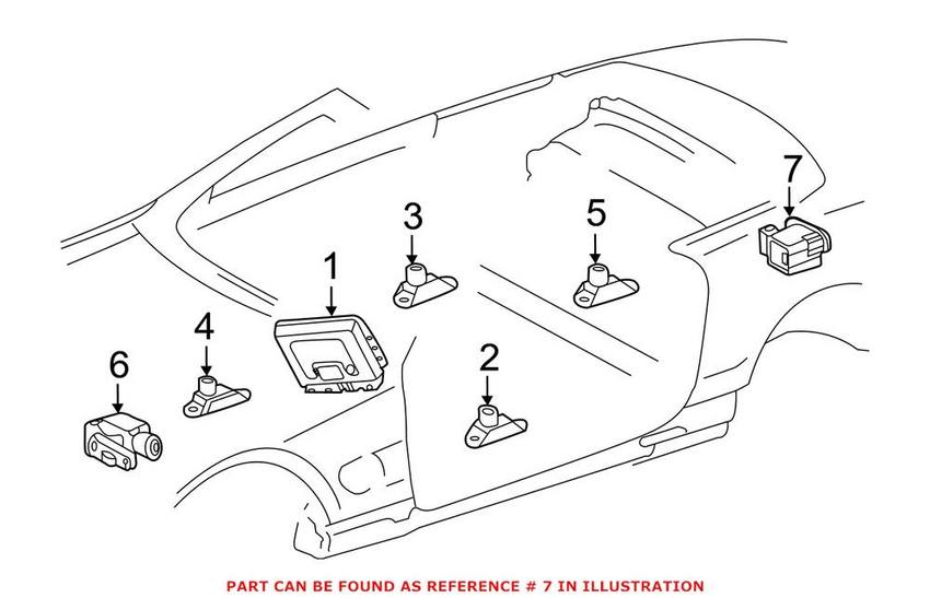 Mercedes Headlight Level Sensor 0025428818